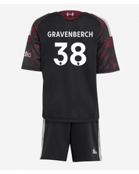 Billige Fotballdrakt Liverpool Ryan Gravenberch #38 Replika Tredjedraktsett Barn 2026-27 Kortermet (med bukser)